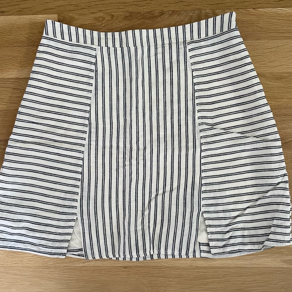 Striped Linen Skirt